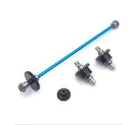 MGHGFYTAS Accessori Auto RC Compatibile con WLtoys 124016 124017 1/12 RC Accessori Auto Parti 1Set Centro Albero Motore Differenziale di Montaggio 27T Ingranaggio Motore(Blue)