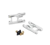 MGHGFYTAS Accessori Auto RC Compatibile con Wltoys 12428 FY03 RC Car Upgrade Modifica Accessori Parti 2 Pezzi Bracci di Sospensione Anteriori con Viti(Silver)