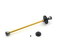 MGHGFYTAS Accessori Auto RC Compatibile con WLtoys 144010 144001 144002 1/14 RC Auto Camion Parti Accessori Metallo 27T Ingranaggio Motore Gruppo Albero di Trasmissione Centrale(Yellow)