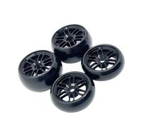 MGHGFYTAS Accessori Auto RC Compatibile con WLtoys 244016 per LOSI Micro-B 1/24 RC Auto Parti di Aggiornamento Accessori Metallo Mozzo Ruota alla Deriva Pneumatico(Black)