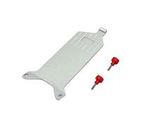 MGHGFYTAS Accessori Auto RC Compatibile con Wltoys 244016 per LOSI Micro-B 1/24 RC Miglioramento Auto Ricambi E Accessori Piastra in Metallo per Secondo Piano(Silver)