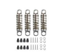 MGHGFYTAS Accessori Auto RC Compatibile con Wltoys 284131 K969 K979 K989 K999 P929 1/28 RC Auto Parti di Aggiornamento Accessori 4 Pezzi Ammortizzatore in Metallo Ammortizzatore(Silver)