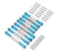 MGHGFYTAS Accessori Auto RC Compatibile con WPL B1 B14 B-14 B24 B-24 C14 1/16 RC Crawler Car Upgrade Parts Tirante Sterzo in Metallo Tirante Servo Tirante Base(Blue)