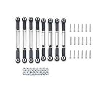 MGHGFYTAS Accessori Auto RC Compatibile con WPL B1 B14 B-14 B24 B-24 C14 1/16 RC Crawler Car Upgrade Parts Tirante Sterzo in Metallo Tirante Servo Tirante Base(Black)