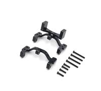 MGHGFYTAS Accessori Auto RC Compatibile con WPL C14 C24 B14 B16 B24 per HengLong per JJRC per FeiYu RC Ricambi Auto Accessori Metallo Servo Staffa Tirante Supporto(Black)