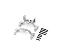 MGHGFYTAS Accessori Auto RC Compatibile con WPL C14 C24 B14 B16 B24 per HengLong per JJRC per FeiYu RC Ricambi Auto Accessori Metallo Servo Staffa Tirante Supporto(Silver)