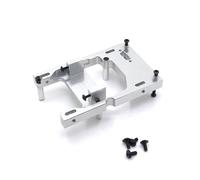 MGHGFYTAS Accessori Auto RC Compatibile con WPL C14 C24 B14 B24 per MN D90 D91 D96 99S per HengLong per FeiYu RC Auto Aggiornamento Parti Accessori Metallo Servo Mount(Silver)