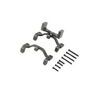 MGHGFYTAS Accessori Auto RC Compatibile con WPL C14 C24 B14 B24 RC Auto Parti di Aggiornamento Accessori Asta Servo Montata su Ponte in Metallo per Staffa di Montaggio del Sedile(Gray)