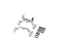 MGHGFYTAS Accessori Auto RC Compatibile con WPL C14 C24 B14 B24 RC Auto Parti di Aggiornamento Accessori Asta Servo Montata su Ponte in Metallo per Staffa di Montaggio del Sedile(Silver)