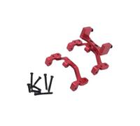 MGHGFYTAS Accessori Auto RC Compatibile con WPL C14 C24 B14 B24 RC Auto Parti di Aggiornamento Accessori Asta Servo Montata su Ponte in Metallo per Staffa di Montaggio del Sedile(Red)