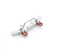 MGHGFYTAS Accessori Auto RC Compatibile con WPL C14 C24 C34 C44 B14 B16 B24 B36 per JJRC per FeiYu RC Auto Parti di Aggiornamento Accessori in Metallo Paraurti Anteriore(Silver)