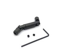 MGHGFYTAS Accessori Auto RC Compatibile con WPL D12 C14 C24 C34 B14 B16 B26 per HengLong per FeiYu per JJRC per MN RC Ricambi Auto Accessori Albero Motore in Metallo(Black)