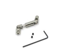 MGHGFYTAS Accessori Auto RC Compatibile con WPL D12 C14 C24 C34 B14 B16 B26 per HengLong per FeiYu per JJRC per MN RC Ricambi Auto Accessori Albero Motore in Metallo(Silver)