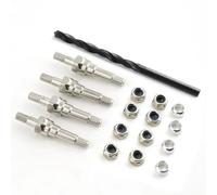 MGHGFYTAS Accessori per Auto RC Compatibile con ARRMA per KRATON 6S per Typhon per Outcast 1/8 1/7 1/10 RC Auto Parti Upgrade Supporti Ammortizzatore in Acciaio Distanziali Ammortizzatore(Silver)