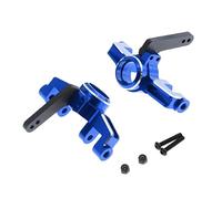 MGHGFYTAS Accessori per Auto RC Compatibile con Arrma per Kraton per Outcast per Mojave 1/10 1/8 RC Auto Parti Upgrade Blocco Sterzo Anteriore in Lega di Alluminio(Blue)