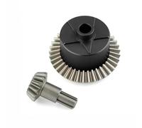 MGHGFYTAS Accessori per Auto RC Compatibile con Arrma per Senton per Kraton 1/10 RC Auto Parti Upgrade 1 Set Coperchio Differenziale Ingranaggio Anteriore Posteriore Acciaio Kit(Black)