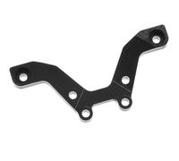 MGHGFYTAS Accessori per Auto RC Compatibile con ARRMA per Typhon per Grom Mega 380 1/18 RC Auto Parti Piastra Ammortizzatore Anteriore in Lega di Alluminio 7075 Staffa Ammortizzatore Anteriore(Black)