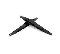 MGHGFYTAS Accessori per Auto RC Compatibile con AXIAL 1/10 RC Crawler Aggiornamento Parti 2 Pezzi Metallo Posteriore Braccio di Trazione per Oscillazione Tiranteria(Black)