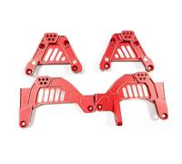 MGHGFYTAS Accessori per Auto RC Compatibile con Axial 1/6 RC Car Part RC Car Accessories Parti di Ricambio RC Upgrade Part 4 Pezzi Torre Ammortizzatore Posteriore in Lega di Alluminio(Red)