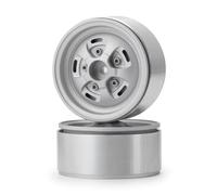 MGHGFYTAS Accessori per Auto RC Compatibile con Axial per SCX10 90046 CC01 D90 per TRX4 F350 per TRX6 1/10 RC Crawler Auto Ruote Mozzi 1.9 Pollici Beadlock Cerchioni(2PCS)