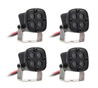 MGHGFYTAS Accessori per Auto RC Compatibile con Axial per SCX10 90046 per Traxxas per TRX-4 per TRX6 1/10 RC Crawler Luci sul Tetto Fari Faretti Rotondi