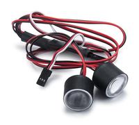 MGHGFYTAS Accessori per Auto RC Compatibile con Axial per SCX10 III per AXI03007 AXI03006 1/10 RC Auto Fari Luci Paraurti Anteriore 22mm DC 3.7-5V 0.5A