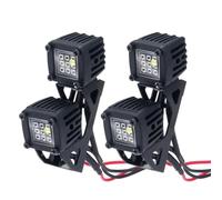 MGHGFYTAS Accessori per Auto RC Compatibile con AXIAL per SCX10 per TRAXXAS per TRX4 1/10 RC Crawler Car Modificati Faretti Luci Superiori per Auto Luci Paraurti