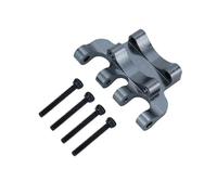 MGHGFYTAS Accessori per Auto RC Compatibile con Axial per SCX24 AXI00001 90081 C10 1/24 RC Auto Parti Upgrade Base Montaggio Collegamento Superiore Travatura ASSE Posteriore Metallo(Gray)