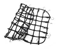 MGHGFYTAS Accessori per Auto RC Compatibile con Axial SCX6 AXI05000 1/6 RC Crawler Car Parts Gomma Simulata Corda Elastica Portapacchi Rete Portabagagli(Black)