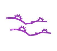 MGHGFYTAS Accessori per Auto RC Compatibile con Capra per SCX10 II III PRO VS4-10 1/10 RC Crawler Parti Upgrade Set Longheroni Telaio in Lega di Alluminio 413 Mm(Purple)