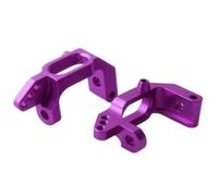 MGHGFYTAS Accessori per Auto RC Compatibile con HSP 102010 94123 94111 1/10 RC Crawler Car Upgrade Modifica Parti Accessori in Alluminio Supporto Mozzo Anteriore(Purple)