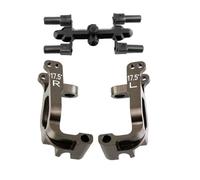 MGHGFYTAS Accessori per Auto RC Compatibile con Kyosho MP9 MP10 1/8 RC Auto Parti di Aggiornamento Accessori 2 Pezzi in Metallo 17,5 Gradi C-Hub Carrier Caster Block IFW474