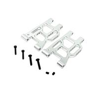 MGHGFYTAS Accessori per Auto RC Compatibile con MJX 10303 10304 1/10 Telecomando Auto Aggiornamento Modifica Accessori Parti Posteriori in Metallo Braccio Inferiore(Silver)