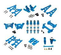 MGHGFYTAS Accessori per Auto RC Compatibile con MJX per Hyper Go 14207 14208 1/14 RC Auto Parti Upgrade Anteriore Posteriore Braccio Inferiore Superiore Coppa Cuscinetto OP Accessori Kit(Blue)
