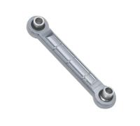 MGHGFYTAS Accessori per Auto RC Compatibile con MJX per Hyper Go 14209 14210 H14BM 1/14 RC Car Upgrade Parts CNC in Lega di Alluminio Biella Sterzo Link 14434B(Gray)