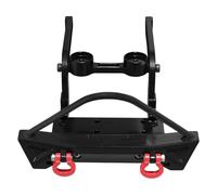 MGHGFYTAS Accessori per Auto RC Compatibile con MJX per Hyper Go H12Y RC Car Upgrade Parts Accessori Paraurti Anteriore in Lega di Alluminio con Verricello Elettrico(Black)