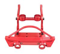 MGHGFYTAS Accessori per Auto RC Compatibile con MJX per Hyper Go H12Y RC Car Upgrade Parts Accessori Paraurti Anteriore in Lega di Alluminio con Verricello Elettrico(Red)