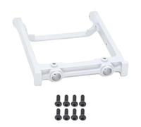 MGHGFYTAS Accessori per Auto RC Compatibile con MN G500 MN86 MN86S MN86K MN86KS per MN128 1/12 RC Crawler Auto Parti di Aggiornamento Metallo Paraurti Anteriore Montaggio Traversa(Silver)