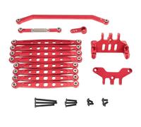 MGHGFYTAS Accessori per Auto RC Compatibile con MN128 MN86 G500 1/12 RC Auto Parti di Aggiornamento Accessori per Telaio Asta Fisso per Sedile Asta Sterzo Servo Arm Set(Red)