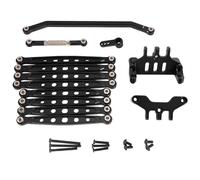MGHGFYTAS Accessori per Auto RC Compatibile con MN128 MN86 G500 1/12 RC Auto Parti di Aggiornamento Accessori per Telaio Asta Fisso per Sedile Asta Sterzo Servo Arm Set(Black)