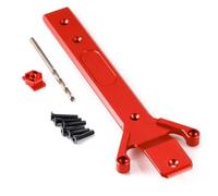 MGHGFYTAS Accessori per Auto RC Compatibile con Traxxas per Mini per Maxx 2S 1/16 Parti Upgrade Auto RC Lega di Alluminio per Piastra di Protezione del Telaio(Red)