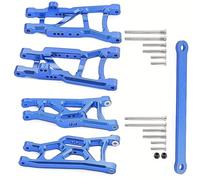 MGHGFYTAS Accessori per Auto RC Compatibile con Traxxas per Slash 2WD RC Auto Parti Upgrade Set Tre Pezzi Bracci Anteriori E Posteriori #3631#2555(Blue)