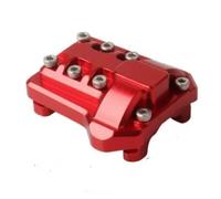 MGHGFYTAS Accessori per Auto RC Compatibile con Traxxas per TRX-4 1/10 RC Crawler Car Upgrade Parts Accessories Copertura Dell'asse Anteriore E Posteriore in Alluminio(Red)