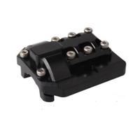 MGHGFYTAS Accessori per Auto RC Compatibile con Traxxas per TRX-4 1/10 RC Crawler Car Upgrade Parts Accessories Copertura Dell'asse Anteriore E Posteriore in Alluminio(Black)