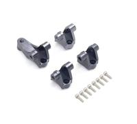 MGHGFYTAS Accessori per Auto RC Compatibile con Traxxas per TRX-4 per TRX4 8227 RC Auto Parti Upgrade Base Sede Biella ASSE Anteriore Posteriore Lega Alluminio CNC(Gray)