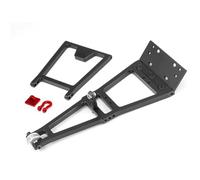 MGHGFYTAS Accessori per Auto RC Compatibile con TRX4 per SCX10 per LCG Telaio del Rimorchio Posteriore per Veicoli RC 1/10, Barra di Sgombero Ostacoli, Telaio Fai da Te(Black)