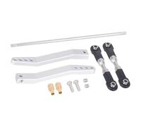 MGHGFYTAS Accessori per Auto RC Compatibile con Vanquish VS4-10 per Phoenix 1/10 RC Ricambi per Auto da Arrampicata Barra Antirollio in Alluminio Asta di Collegamento Anti-ribaltamento(Silver)