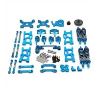 MGHGFYTAS Accessori per Auto RC Compatibile con WLtoys 124007 124017 124019 144001 144002 144010 per RIaarIo XDKJ-001 XDKJ-006 AM-X12 RC Auto Parti di Aggiornamento in Metallo(Blue)