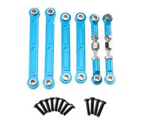 MGHGFYTAS Accessori per Auto RC Compatibile con Wltoys 124008-2705 124010 RC Auto Aggiornamento Parti di Ricambio Accessori Asta Regolabile dello sterzo in Metallo(Blue)