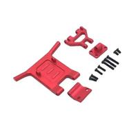 MGHGFYTAS Accessori per Auto RC Compatibile con Wltoys 124016 124019 RC Auto per Buggy, Parti di Ricambio, Accessori Fai da Te, Paraurti Anteriore in Metallo.(Red)
